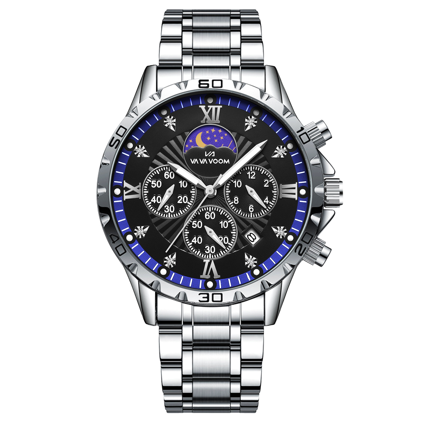 New Men's Waterproof Luminous Calendar Quartz Watch